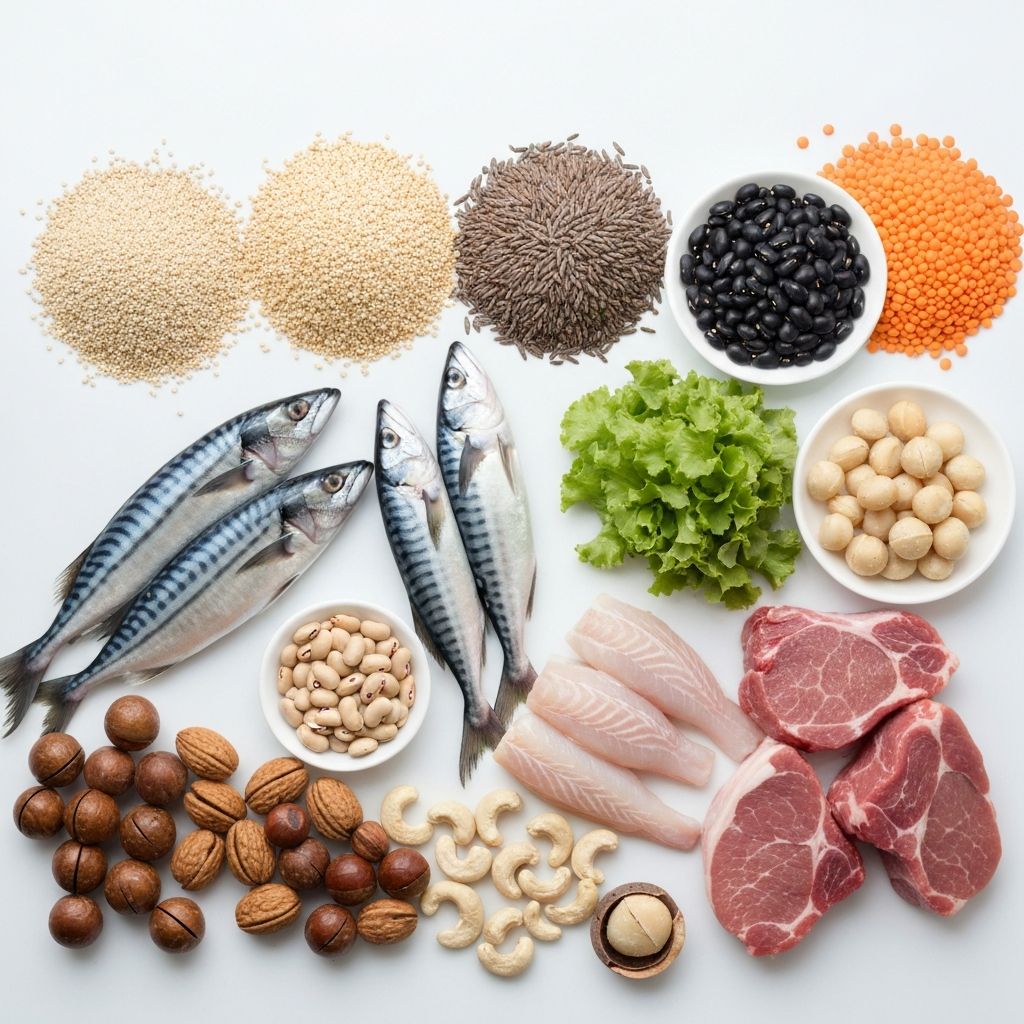 Teljes kiörlésű gabonák és fehérjeforrások